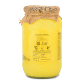 Organic A2 Desi Cow Bilona Ghee With Neem Wood Spoon By Haryana Gram | Rich In Vitamin A, D & Minerals Healthy Desi Ghee Good For Skin Health | (1 Litr) 33.8 Ounce | Jar Pack